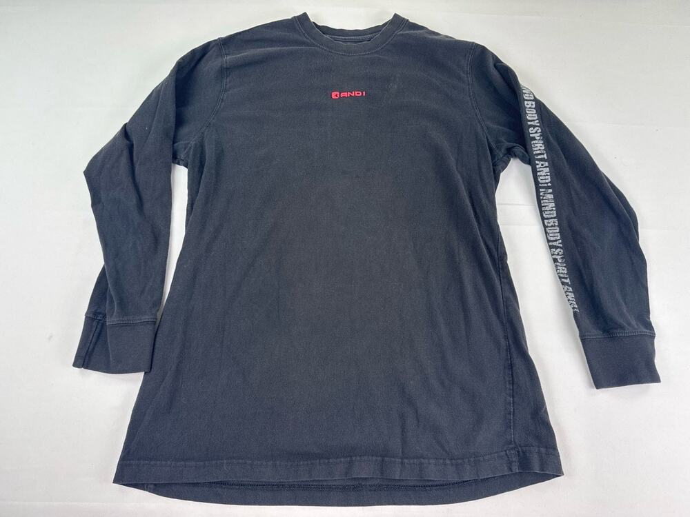 Gindi Long Sleeve Shirt Medium Black Sleeve Graphic